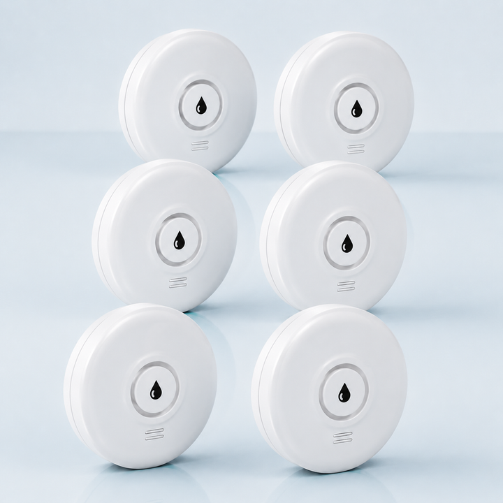 Home Protection 6 | מארז 6 גלאי נזילה וטפטוף חכמים WiFi